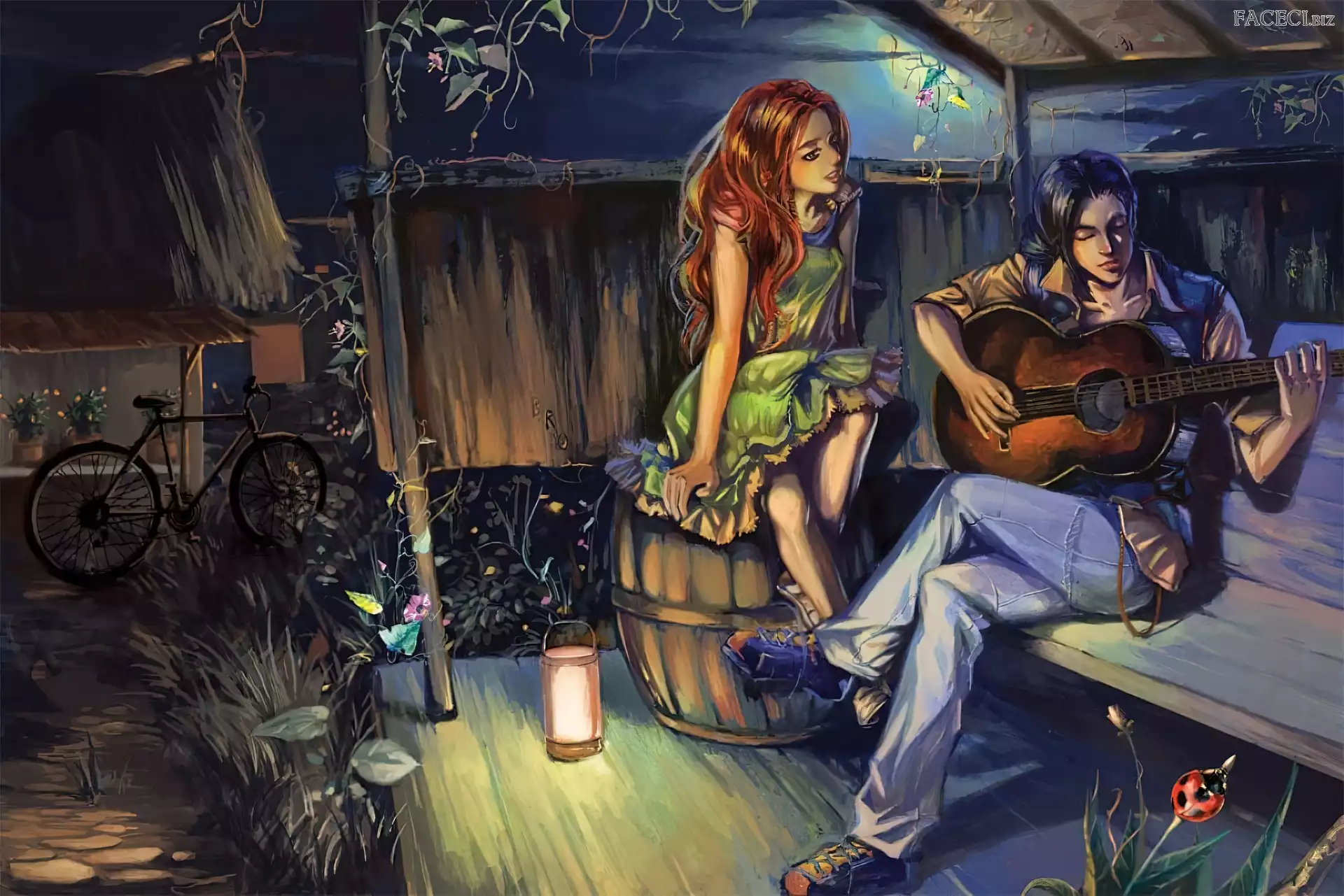 Gitara, Chłopak, Dziewczyna