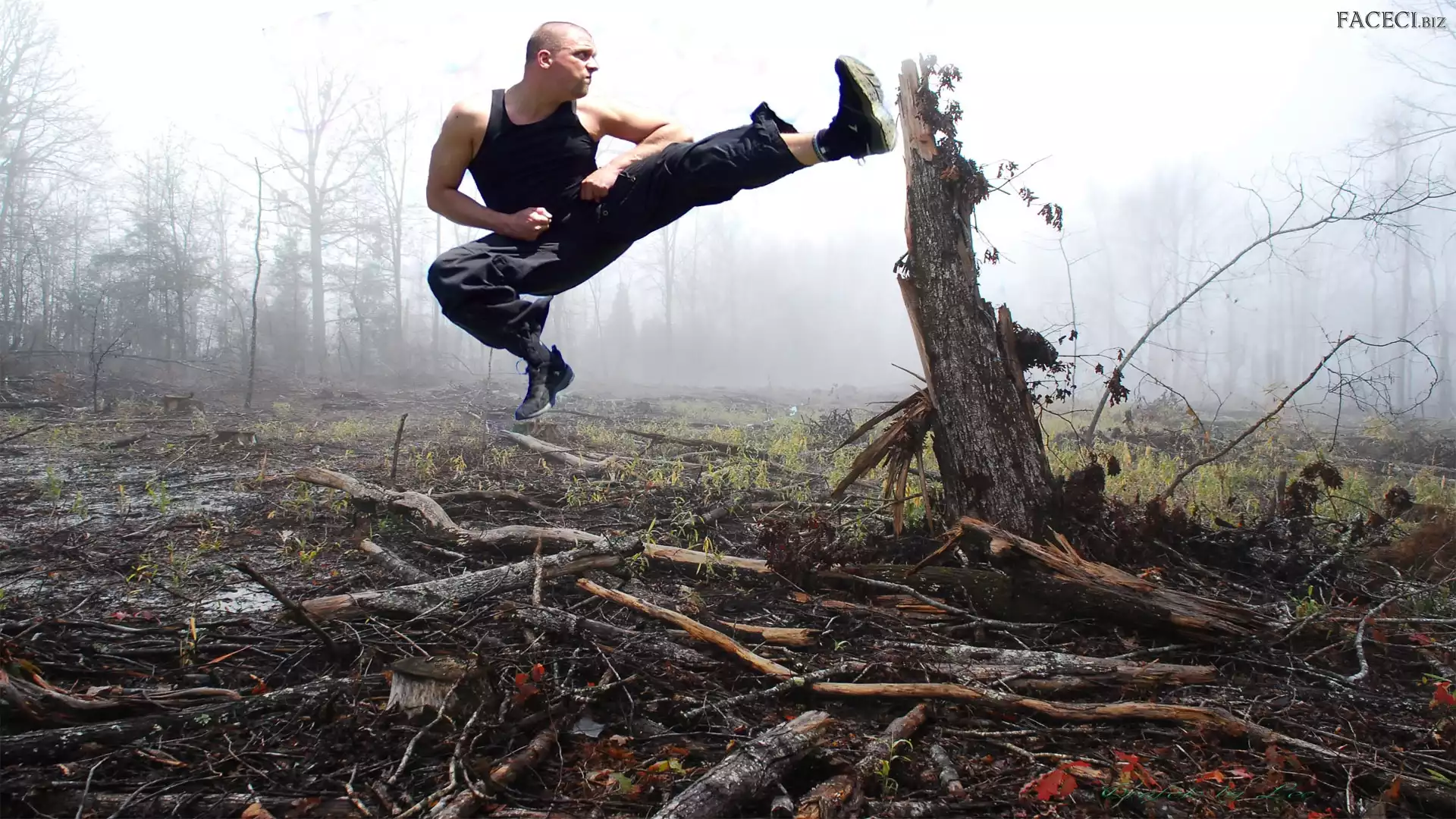 Konar, But, Mężczyzna, Mgła